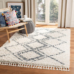 Safavieh Pro Lux Shag 432 Rug, PLX432 - Cream / Blue