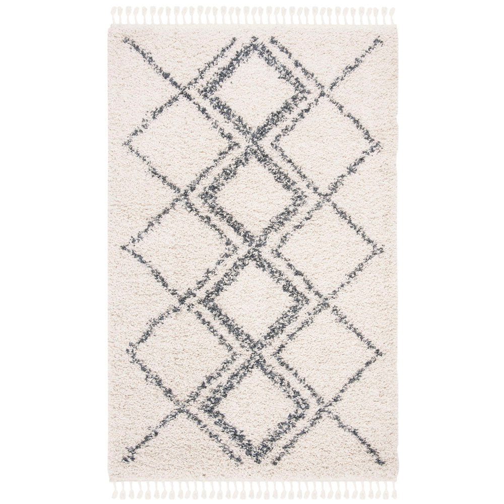 Safavieh Pro Lux Shag 432 Rug, PLX432 - Cream / Blue