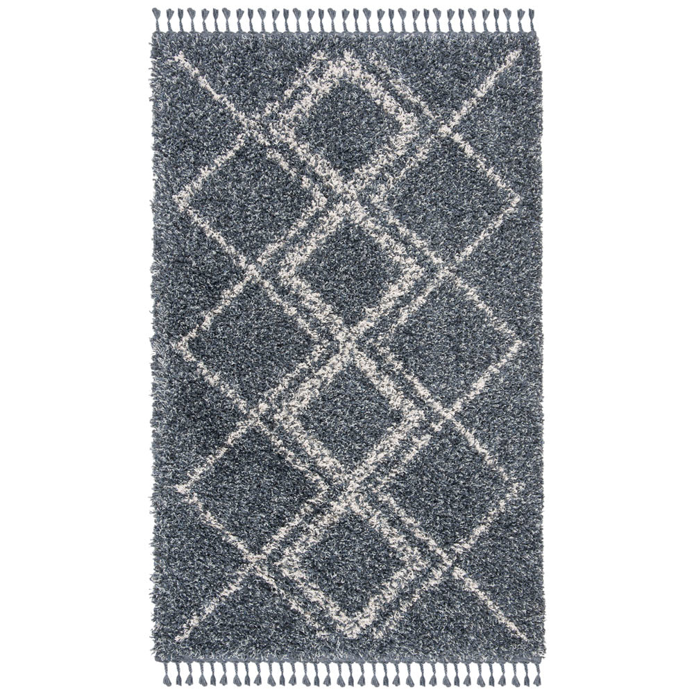 Safavieh Pro Lux Shag 432 Rug, PLX432 - Blue / Creme