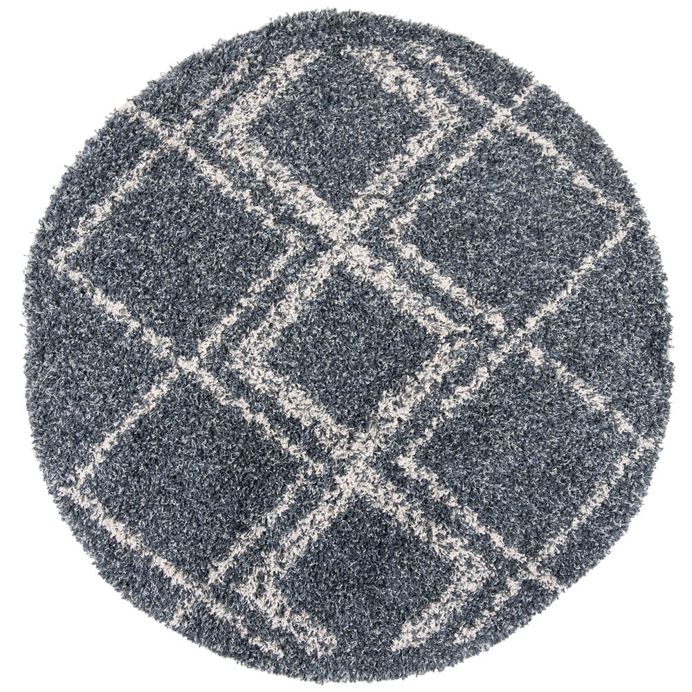 Safavieh Pro Lux Shag 432 Rug, PLX432 - Blue / Creme