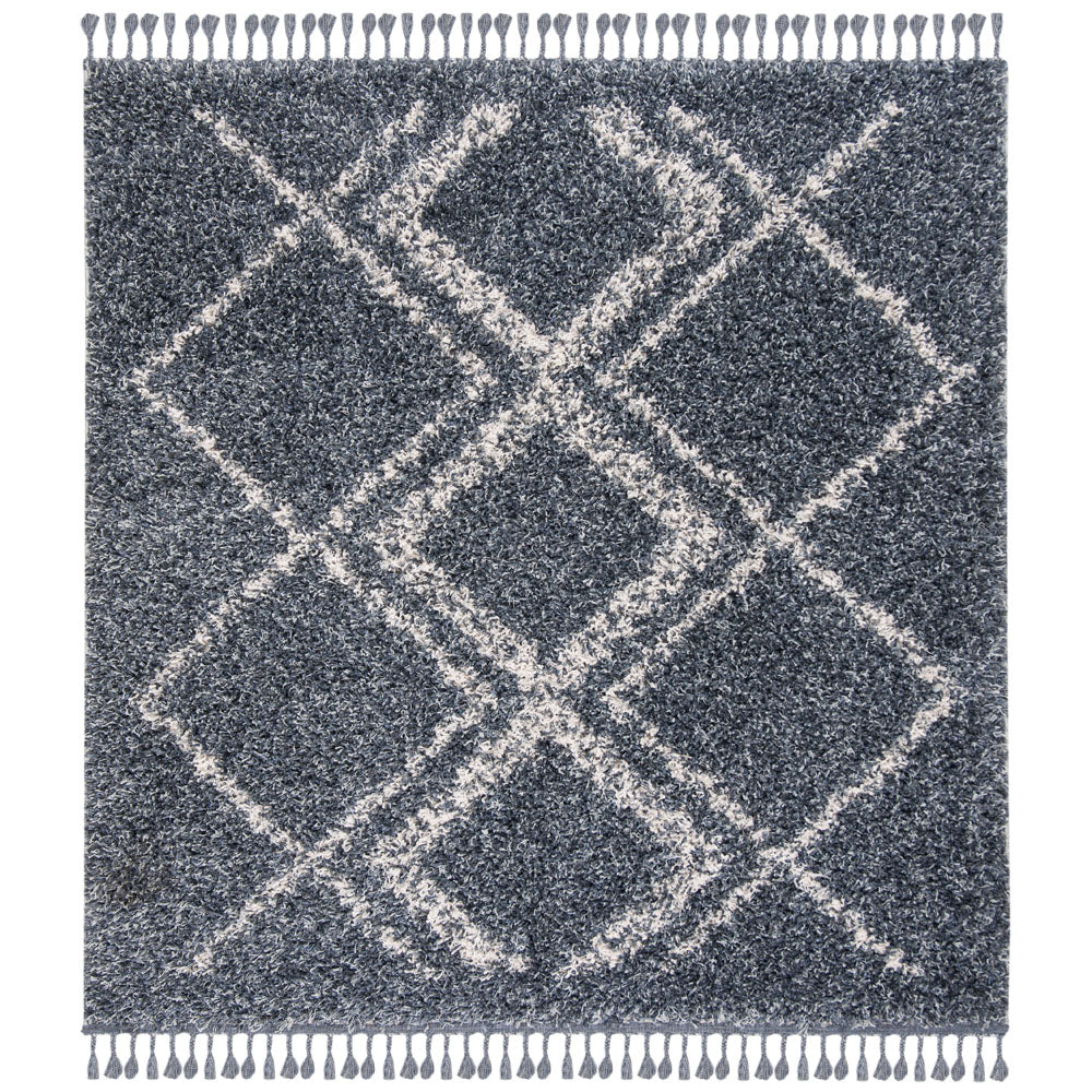 Safavieh Pro Lux Shag 432 Rug, PLX432 - Blue / Creme