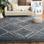 Safavieh Pro Lux Shag 432 Rug, PLX432 - Blue / Creme