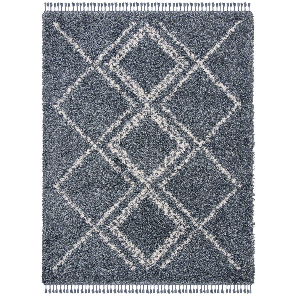 Safavieh Pro Lux Shag 432 Rug, PLX432 - Blue / Creme