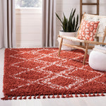 Safavieh Pro Lux Shag 432 Rug, PLX432 - Rust / Creme