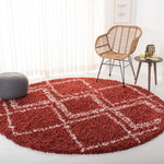 Safavieh Pro Lux Shag 432 Rug, PLX432 - Rust / Creme