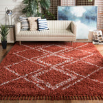 Safavieh Pro Lux Shag 432 Rug, PLX432 - Rust / Creme