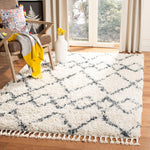 Safavieh Pro Lux Shag 434 Rug, PLX434 - Cream / Blue