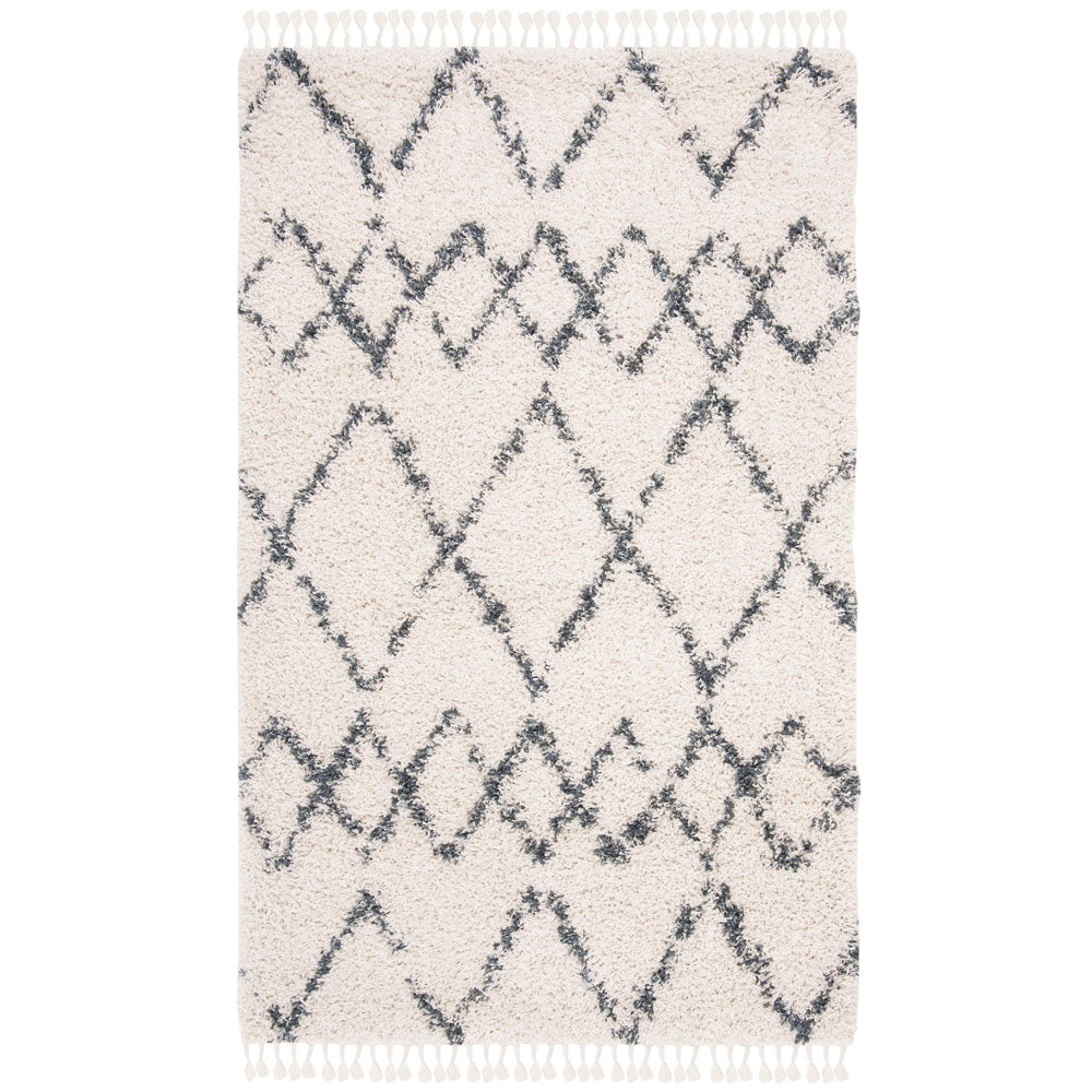 Safavieh Pro Lux Shag 434 Rug, PLX434 - Cream / Blue