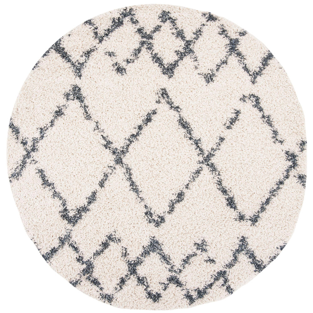 Safavieh Pro Lux Shag 434 Rug, PLX434 - Cream / Blue