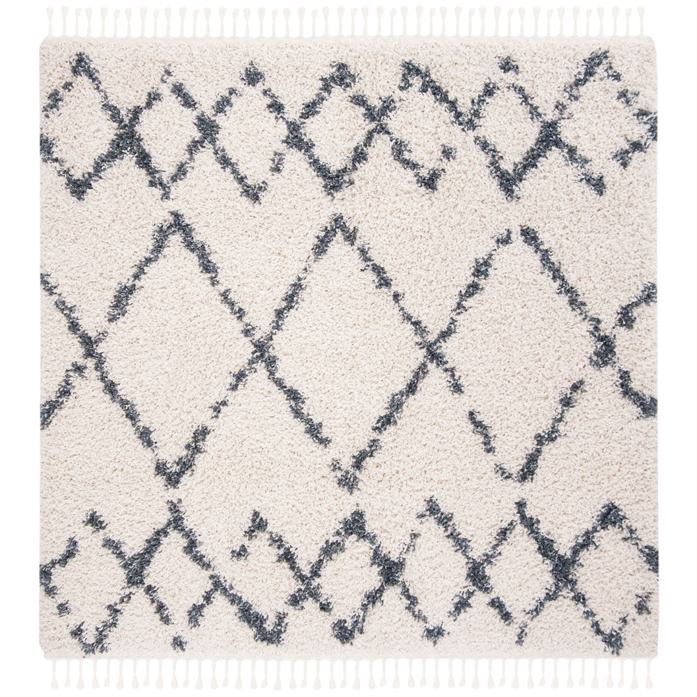 Safavieh Pro Lux Shag 434 Rug, PLX434 - Cream / Blue