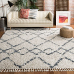 Safavieh Pro Lux Shag 434 Rug, PLX434 - Cream / Blue