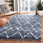 Safavieh Pro Lux Shag 434 Rug, PLX434 - Blue / Creme