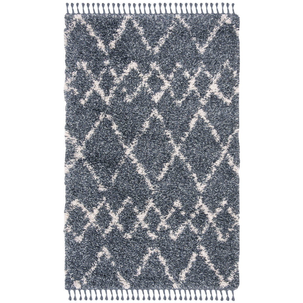 Safavieh Pro Lux Shag 434 Rug, PLX434 - Blue / Creme