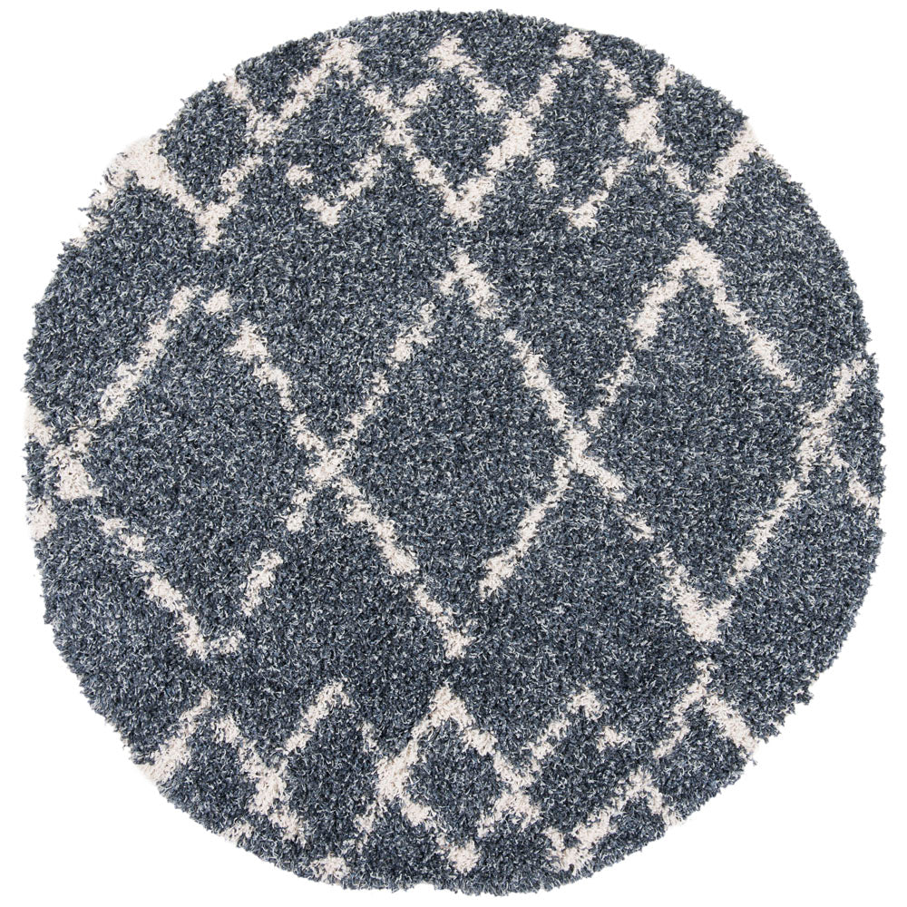 Safavieh Pro Lux Shag 434 Rug, PLX434 - Blue / Creme