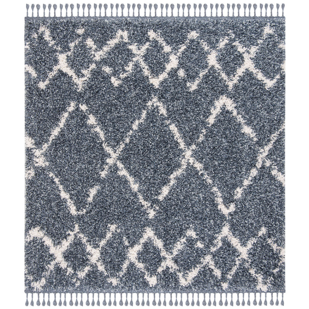 Safavieh Pro Lux Shag 434 Rug, PLX434 - Blue / Creme