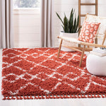 Safavieh Pro Lux Shag 434 Rug, PLX434 - Rust / Creme