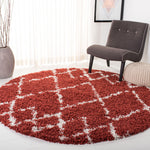 Safavieh Pro Lux Shag 434 Rug, PLX434 - Rust / Creme