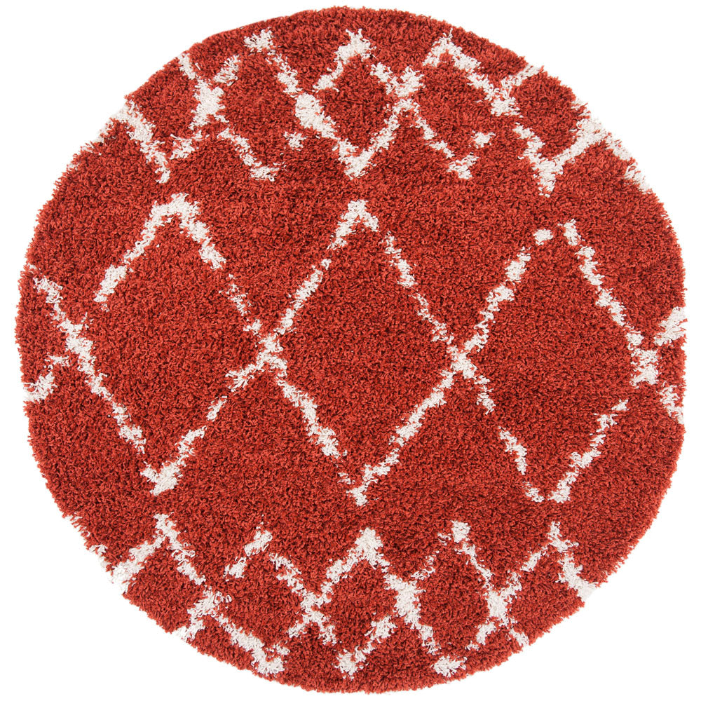 Safavieh Pro Lux Shag 434 Rug, PLX434 - Rust / Creme