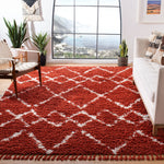 Safavieh Pro Lux Shag 434 Rug, PLX434 - Rust / Creme