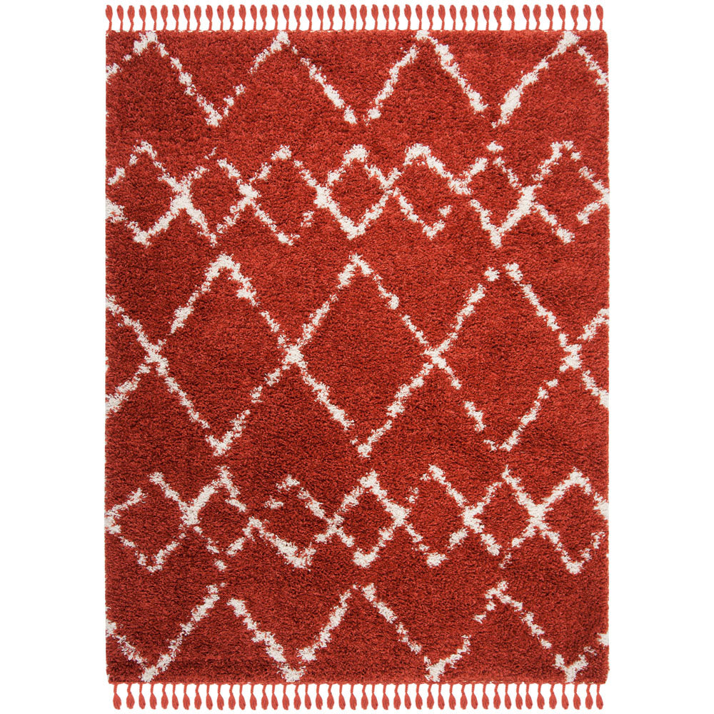 Safavieh Pro Lux Shag 434 Rug, PLX434 - Rust / Creme