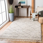 Safavieh Pro Lux Shag 436 Rug, PLX436 - Ivory / Light Grey