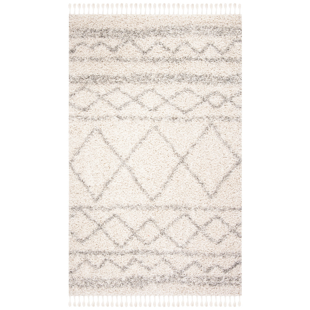 Safavieh Pro Lux Shag 436 Rug, PLX436 - Ivory / Light Grey