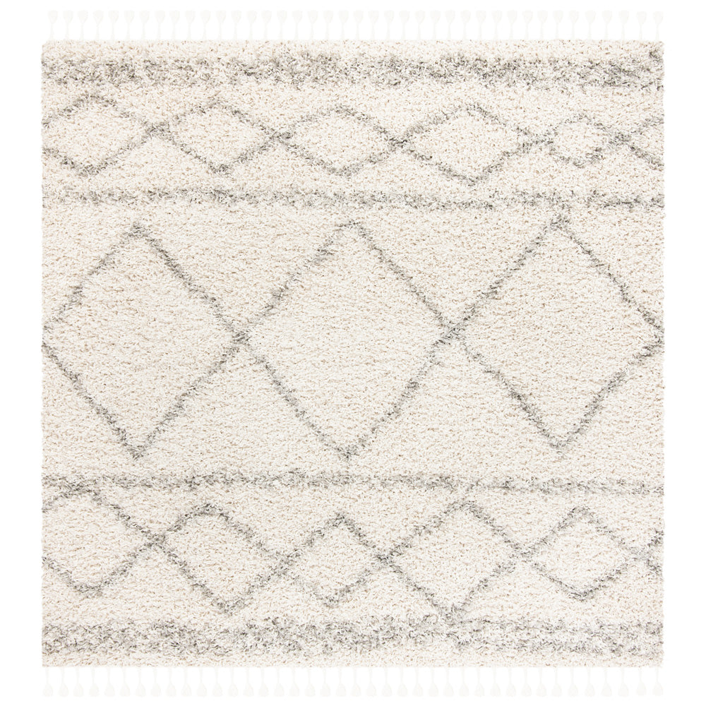 Safavieh Pro Lux Shag 436 Rug, PLX436 - Ivory / Light Grey