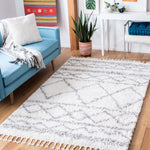 Safavieh Pro Lux Shag 436 Rug, PLX436 - Ivory / Grey