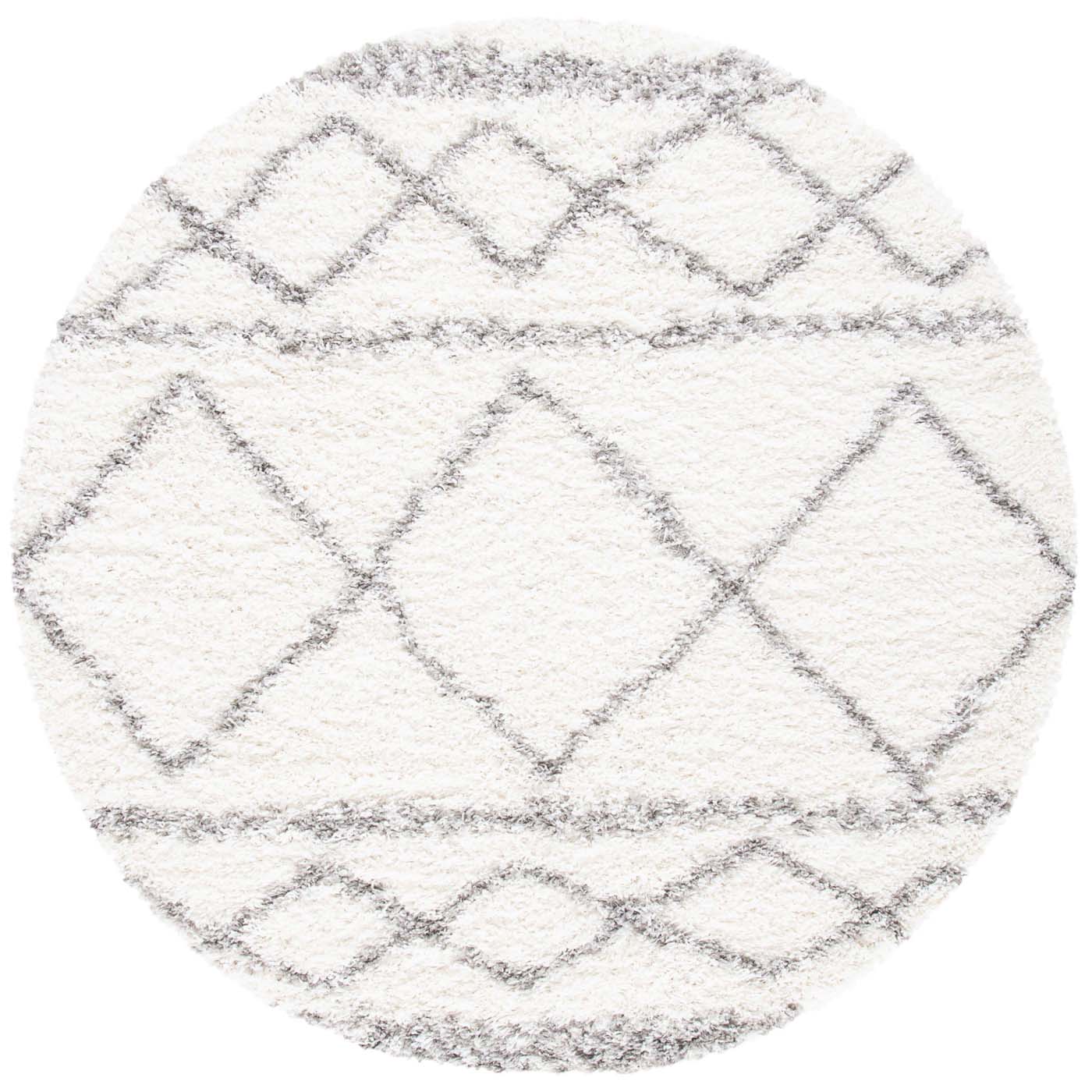 Safavieh Pro Lux Shag 436 Rug, PLX436 - Ivory / Grey