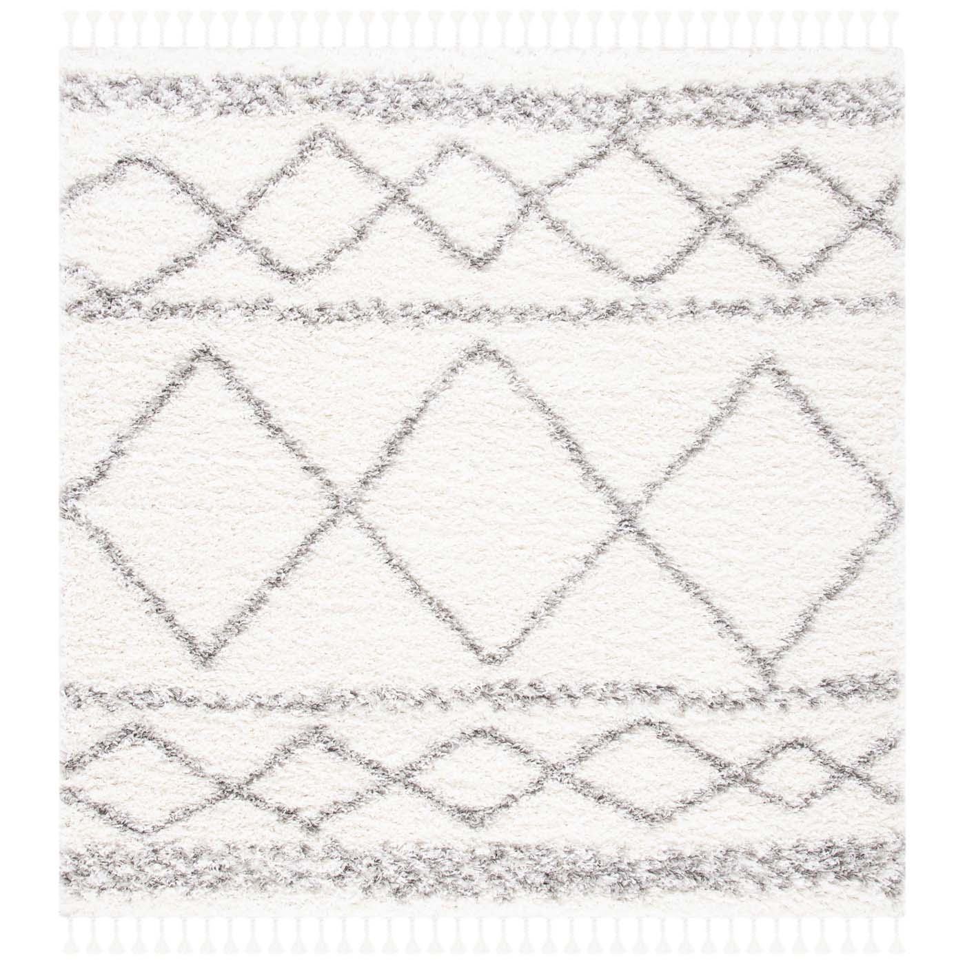 Safavieh Pro Lux Shag 436 Rug, PLX436 - Ivory / Grey