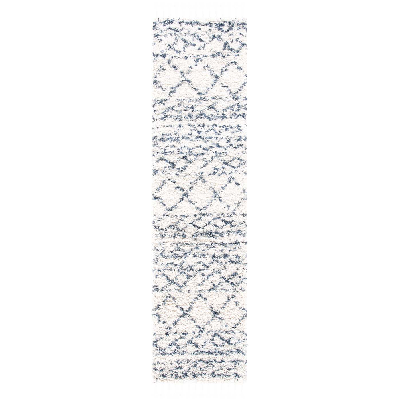 Safavieh Pro Lux Shag 436 Rug, PLX436 - Ivory / Blue