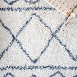 Safavieh Pro Lux Shag 436 Rug, PLX436 - Ivory / Blue