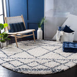 Safavieh Pro Lux Shag 436 Rug, PLX436 - Ivory / Blue