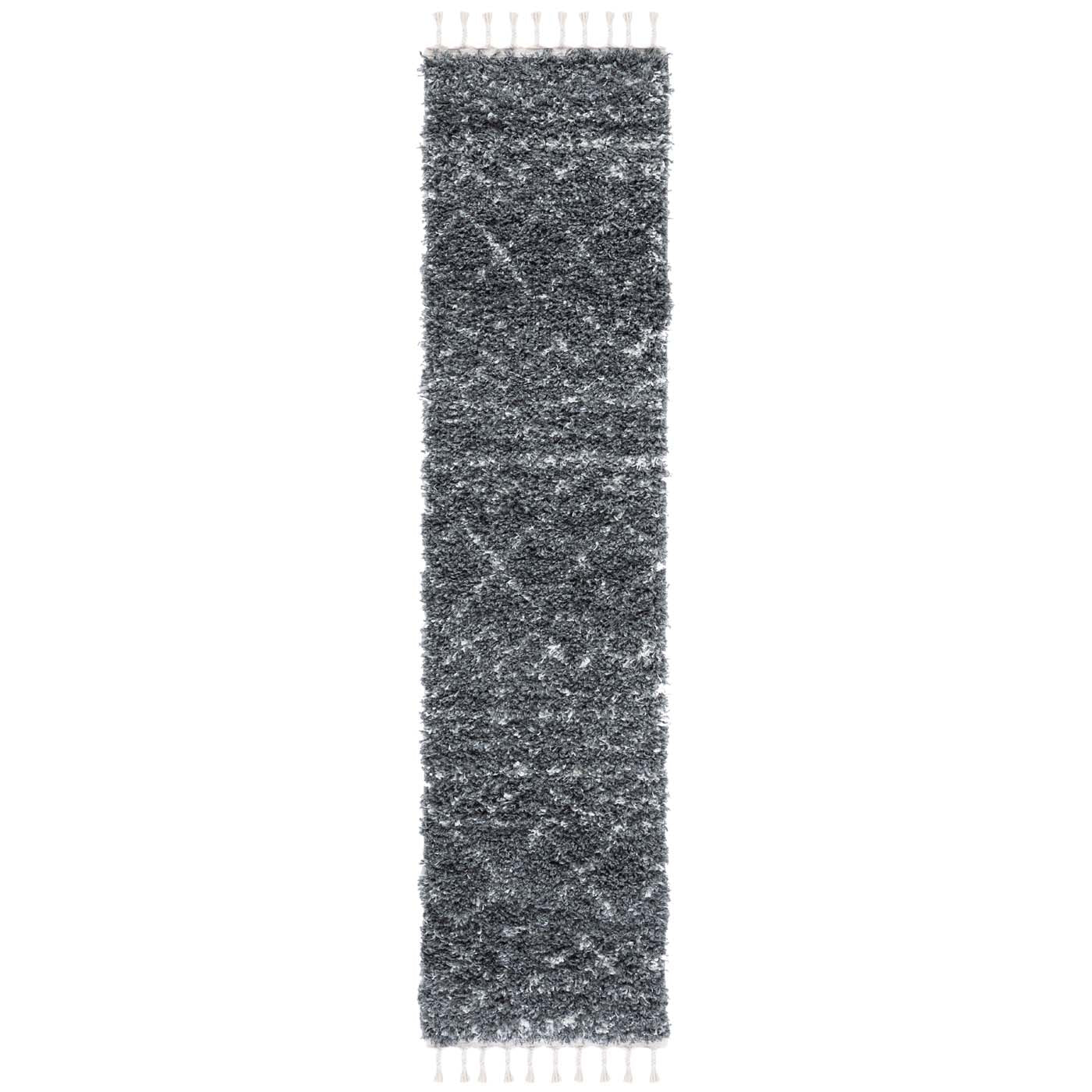 Safavieh Pro Lux Shag 436 Rug, PLX436 - Dark Grey / Ivory