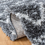 Safavieh Pro Lux Shag 436 Rug, PLX436 - Dark Grey / Ivory