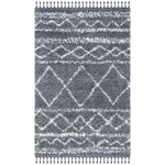 Safavieh Pro Lux Shag 436 Rug, PLX436 - Dark Grey / Ivory