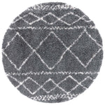 Safavieh Pro Lux Shag 436 Rug, PLX436 - Dark Grey / Ivory