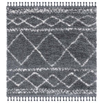 Safavieh Pro Lux Shag 436 Rug, PLX436 - Dark Grey / Ivory