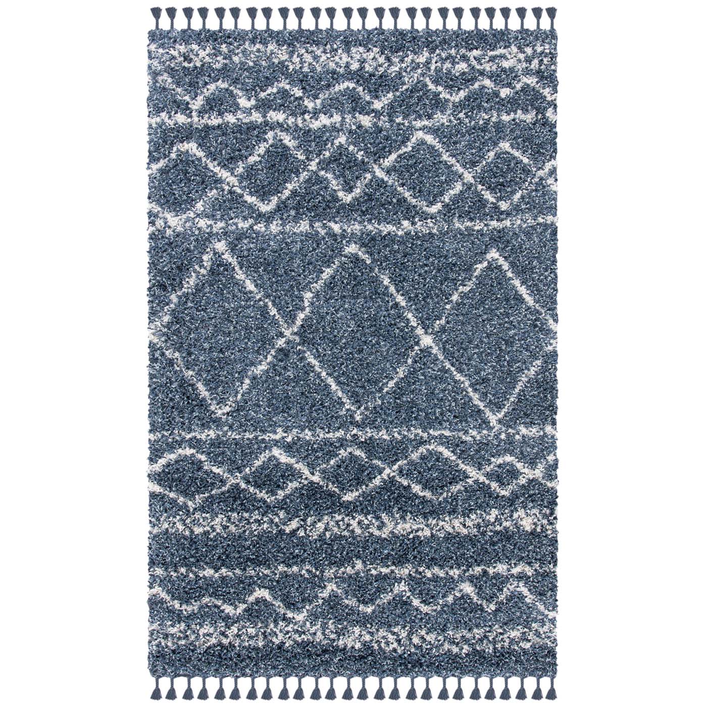 Safavieh Pro Lux Shag 436 Rug, PLX436 - Blue / Ivory