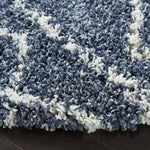 Safavieh Pro Lux Shag 436 Rug, PLX436 - Blue / Ivory