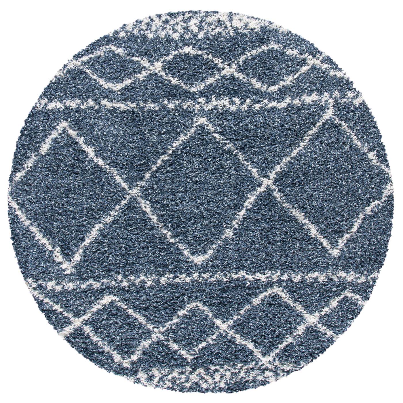 Safavieh Pro Lux Shag 436 Rug, PLX436 - Blue / Ivory