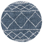 Safavieh Pro Lux Shag 436 Rug, PLX436 - Blue / Ivory