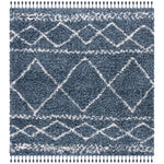 Safavieh Pro Lux Shag 436 Rug, PLX436 - Blue / Ivory