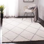 Safavieh Parma Shag 515 Rug, PMA515 - Cream / Grey