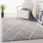 Safavieh Parma Shag 515 Rug, PMA515 - Grey / Cream