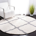 Safavieh Parma Shag 521 Rug, PMA521 - Cream / Grey