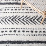 Safavieh Parma Shag 542 Rug, PMA542 - Ivory / Charcoal