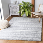 Safavieh Parma Shag 542 Rug, PMA542 - Grey / Ivory