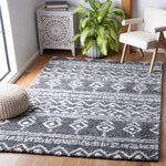 Safavieh Parma Shag 544 Rug, PMA544 - Charcoal / Ivory