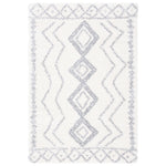 Safavieh Parma Shag 552 Rug, PMA552 - Ivory / Grey